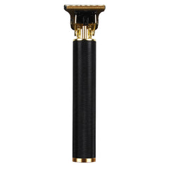 Hollow T-Shaped Steel Head Hair Trimmer USB Charging Carving Electric Hair Clipper, Steel Head (Gradient), Steel Head (Black), Steel Head (Gold), Steel Head (Silver)