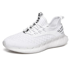 Men Lightweight Breathable Mesh Sneakers Flying Woven Casual Running Shoes, 46