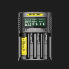 NITECORE Fast Lithium Battery Charger, US Plug, UMS4, UMS2