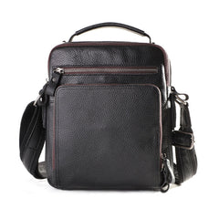 6479 Men Casual Large-Capacity One-Shoulder Messenger Leather Bag, Crazy Horse Texture Dark Brown, Crazy Horse Texture Brown, Crazy Horse Texture Red Brown, Napa Texture Black, Litchi Texture Black