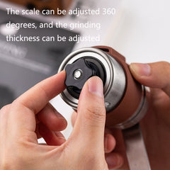 Portable Hand Crank Coffee Machine Stainless Steel Manual Grinder, Medium