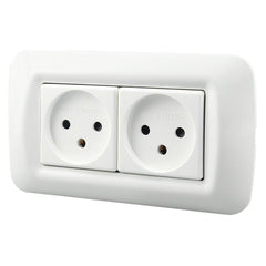PC Panel Duplex Israel Three-Hole Wall Power Socket
