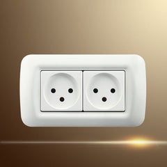 PC Panel Duplex Israel Three-Hole Wall Power Socket