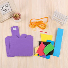 3 PCS Multicolor EVA Foam Puzzles Lovely Animals Children Handmade Bags, Random Style Delivery, 3 PCS EVA Foam Puzzles