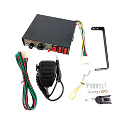 200W 12/24V Car Alert Host With Shoutlers 9 Sound Car Alarm Speaker, 9 Sound