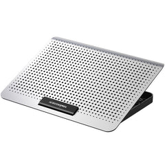 ICE COOREL Laptop Aluminum Alloy Radiator Fan Silent Notebook Cooling Bracket, Space Silver, Six-Fan Space Silver, Six-Fan Tungsten Gold Black