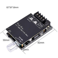 ZK-502C HIFI Wireless Bluetooth 5.0 TPA3116 Digital Power Audio Amplifier Board  50W X 2 Stereo AMP Amplificador, ZK-502C With Shell, ZK-502C Without Shell