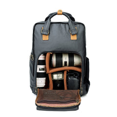 272 Wearable Shoulder Camera Bag Waterproof SLR Digital Camera Bag, Khaki, Green