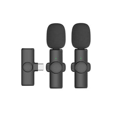 Lavalier Wireless Microphone Mobile Phone Live Video Shooting Small Microphone, Type C  1 To 1, Type-C 1 To 2