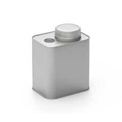 Square Tinplate Metal Sealed Cans Coffee Bean Powder Tin Cans, Specification: With Air Valve, With Air Valve