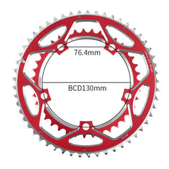 WEST BIKING YP0719273 Road Bike 56T-44T Double-Disc Aluminum Alloy Gears, WEST BIKING YP0719273