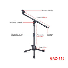 Single Rod Floor Formula Adjustable Microphone Bracket, Style:, GAZ-115, GAZ-201, GAZ-206