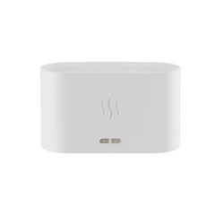 Flame Aroma Diffuser Night Light Humidifier, Monochrome(White), Monochrome(Black)
