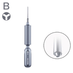 Qianli Super Tactile Grip-Type Precision Silent Dual-Bearing Screwdriver, Type A Phillips, Type B Tri-point, Type C Pentalibe, Type  D Pinhead Philips, Type E T2 Torx