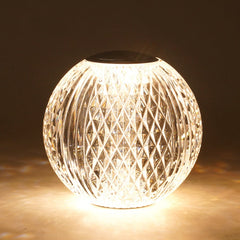 Crystal Ball Small Table Lamp USB Acrylic Night Light, MT2 80 x 80mm, MT1  110 x 110mm