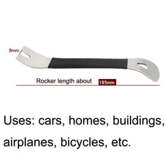 Car Stainless Ateel Audio Navigation Door Panel Crowbar, 2 PCS Stainless Steel
