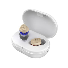 Old People Voice Amplifier Sound Collector Hearing Aid, Red Blue Double Machine + White Charging Bin, Red Blue Double Machine + Black Charging Bin, Skin Color Double Machine + Black Charging Bin, Skin Color Double Machine + White Charging Bin, Black   ...