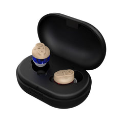 Old People Voice Amplifier Sound Collector Hearing Aid, Red Blue Double Machine + White Charging Bin, Red Blue Double Machine + Black Charging Bin, Skin Color Double Machine + Black Charging Bin, Skin Color Double Machine + White Charging Bin, Black   ...