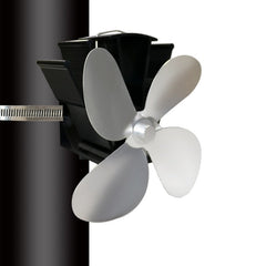 YL603 Thermodynamic Magnetless Wall Mounted Fireplace Fan, Black, Gold, Silver, Gray, Red, Bronze, Rose Red, Blue