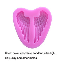 5 PCS Angel Wings Cake Silicone Mold Baking Tool, Angel Wings