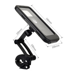 Bicycle Mobile Phone Holder Mountain Bike Waterproof Bag, Black