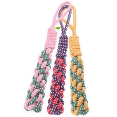 3 PCS Pet Hand-pulled Chewing Toy Dog Molar Cotton Rope, Color Random Delivery, 3 PCS Color Random Delivery
