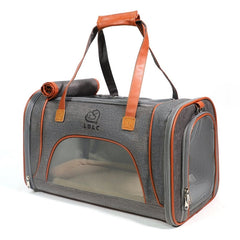 LDLC QS-012 Pet Outing Portable Breathable Foldable Tote Bag, Ginger Yellow, Denim Blue, Light Grey, Dark Gray, Light Pink