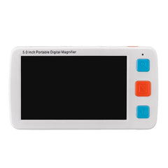 5.0 inch Portable HD Electronic Vision Aid Low Vision Magnifying Glass Reader, US Plug, US Plug White, US Plug Black