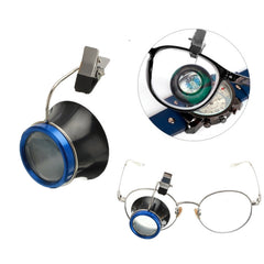 Clip On Eyeglass Magnifier Watch Repair Tool Loupes Magnifying Lens, 5X, 10X, 20X