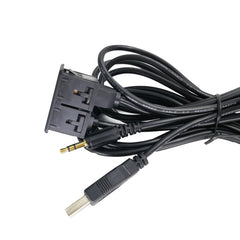 Car Modified AUX+USB Socket Audio Modification Accessories 3.5mm USB Extension Line, AUX+USB