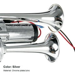 ST-1018S 600DB Double-tube Metal Conjoined Electric Pump Car Horn with Relay, ST-1018S