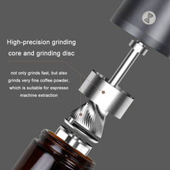Manual Stainless Steel Core Dual Shaft Hand Crank Coffee Bean Grinder, Manual Stainless Steel