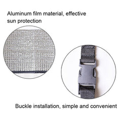Universal Air Conditioner Cover  Aluminum Foil Composite Flame Retardant Rainproof  Cover, 80 x 40cm