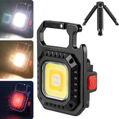 E-SMARTER W5130 Mini Keychain Strong Light Portable Flashlight, Specification:, Light, With Bracket