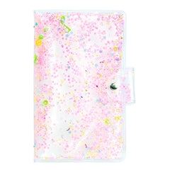 CAIUL 3 Inch PVC Photo Album Large Capacity Collection Commemorative Book, Purple Stream Sand, Pink Stream Sand, Blue Stream Sand, Golden Stars, Cute Daisy