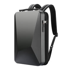 Bopai 61-93318A Hard Shell Waterproof and Expandable Backpack with USB Charging Hole, Spec:, Regular (Silver), Password (Silver), Regular (Black), Password (Black)