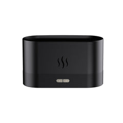 7 Color Flame Aromatherapy Machine Home Office Desk Air Humidifier, 7 Color(Black), 7 Color (White)