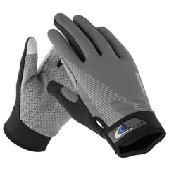 1 Pair QX0002 Sports Sunscreen Touch Screen Non-slip Wear Resistant Shock Absorbing Cycling Gloves, L