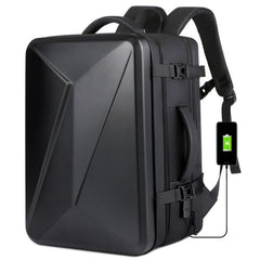 Large-capacity Waterproof Expandable Hard Shell Backpack with USB Charging Hole, 161 Light Grey, 161 Black, 161 Dark Gray, 162 Black, 162 Deep Gray, 162 Light Gray