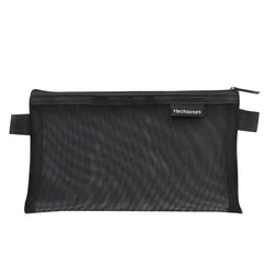 Hechooses D033 Transparent Mesh Exam Portable Pen Bag, Style:, Square (Black), Square (White), Square (Gray), Square (Pink), Square (Blue), Square (Green), Triangle (Black), Triangle (White), Triangle (Gray), Triangle (Pink), Triangle (Blue)           ...