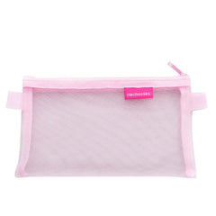 Hechooses D033 Transparent Mesh Exam Portable Pen Bag, Style:, Square (Black), Square (White), Square (Gray), Square (Pink), Square (Blue), Square (Green), Triangle (Black), Triangle (White), Triangle (Gray), Triangle (Pink), Triangle (Blue)           ...