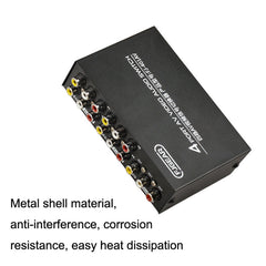 FJGEAR FJ-401AV Lotus Head Interface 4-way AV Audio and Video Switcher, FJ-401AV