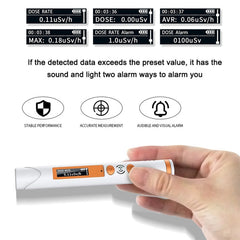 Pen Type Nuclear Radiation Detector Geiger Counter Sound Light Alarm, Pen Type