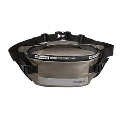 HAOSHUAI Outdoor Running Waist Bag With Reflecting Strip Chest Bag, 1100-6 Khaki, 1100-6 Dark Blue, 1100-6 Black)