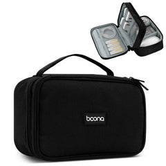 Baona Multifunctional Earphone Data Cable Digital Storage Bag, Spec:, Single-layer (Gray), Single-layer (Black), 2-layer (Gray), 2-layer (Black), Single-Layer Box (Gray), Single-Layer Box (Black), 2-layer Box (Gray), 2-layer Box (Black), XL (Gray)     ...
