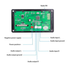 D006BT Bluetooth MP3 Decoder U Disk Playback Audio Amplifier Board, D006BT Large RC, D006BT Small RC