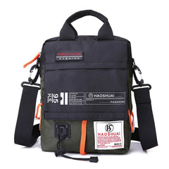 HAOSHUAI 206-1 Men Handheld Crossbody Bag Outdoor Waterproof Cloth Bag, 206-1 Light Blue, 206-1 Dark Blue, 206-1 Black, 206-1 Army Green, 206-1 Grey, 206-1 Brick Red