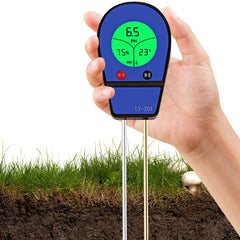 LY201 Soil PH Testing Instrument Moisture and Humidity Tester Gardening Planting Thermometer, LY201