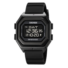 SKMEI 1875 Men Outdoor Electronic Watch Timing Multi-Functional Watch, Style:, 1875 Steel Band Black Machine, 1875 Silicone Band White Machine, 1875 Silicone Band Black Machine, 1875 Steel Band White Machine