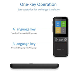 T16 Smart AI Translation Travel Translator Supports 138 Language Mutual Translation 14 Offline Translation, T16 Black